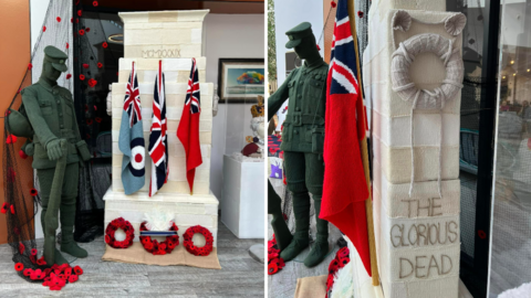 Knitted cenotaph