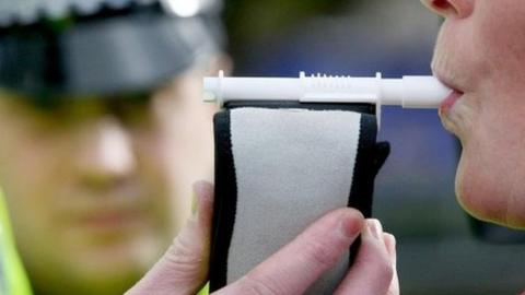 Police demonstrate breathalyser