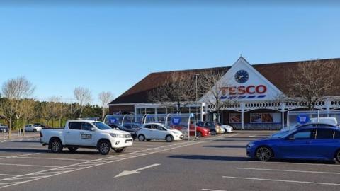 Tesco Superstore, in Clevedon, near Bristol,