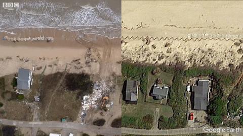 Hemsby now and 6 months ago