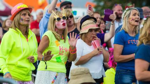 Fans at Rewind festival