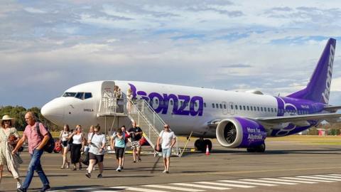 Bonza Airlines plane