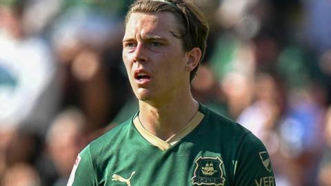 Calum Wright in action for Plymouth Argyle