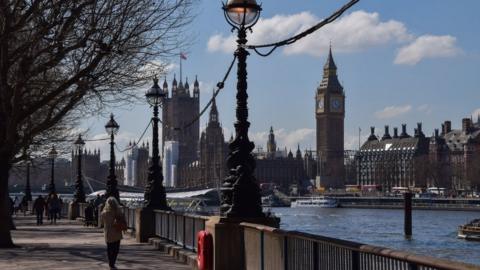 General view of the Palace of Westminster