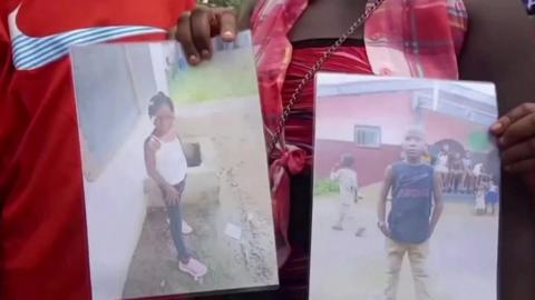 Photographs of two of the children who were injured