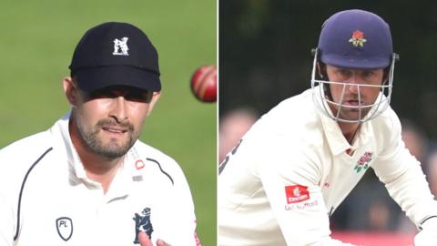 Will Rhodes (left) took over as Bears captain from Jeetan Patel for the 2020 season, while Dane Vilas has been Lancashire skipper since replacing Liam Livingstone in 2019