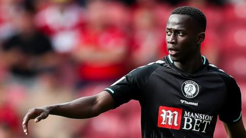 Saikou Janneh in action for Bristol City