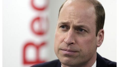 Prince William at the Red Cross