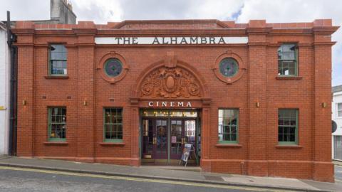 The outside of the cinema