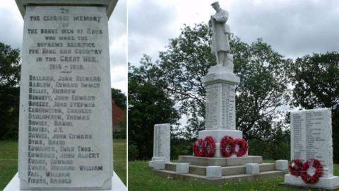 Rhosllanurchrugog war memorial