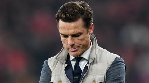 Scott Parker looks dejected on the touchline during Club Bruges' 5-1 loss to Benfica