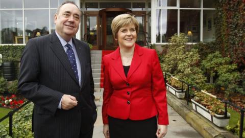 Alex Salmond and Nicola Sturgeon