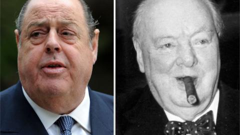 Nicholas Soames and Winston Churchill