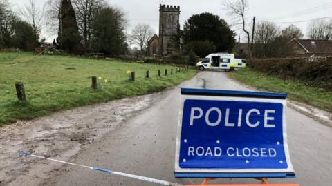 Police cordon in Broomfield