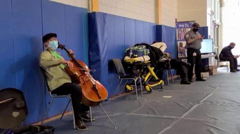 Yo-Yo Ma playing the cello