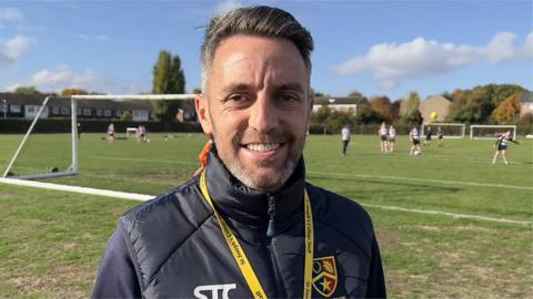 Cole Skuse combines playing professionally with coaching youngsters at a school.