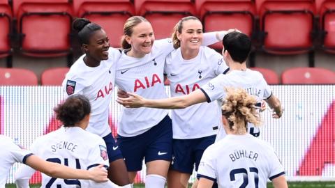 Tottenham celebrate