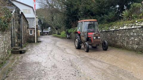 A tractor in Sark