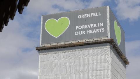 Grenfell Tower in June 2020