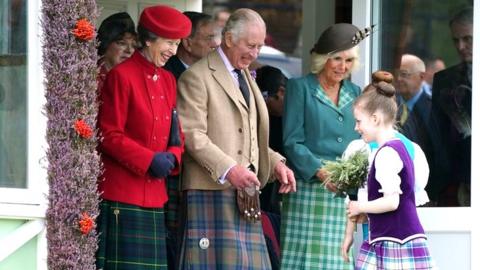 King Charles, Queen Camilla and the Princess Royal