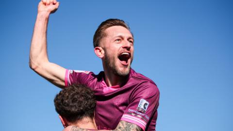 Harry Beautyman celebrates