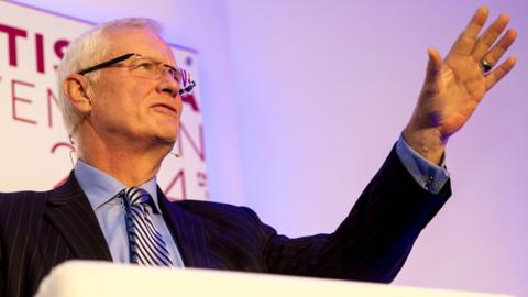 Barry Hearn addressed chairmen, chief executives and managing directors at Hampden in 2014