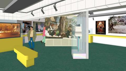 Design rendering of the renovated gallery