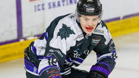 Ryan Barrow in action for Manchester Storm