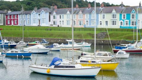 Boats in Aberaeron harbour