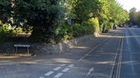 Road sign of Albemarle road