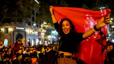 Moroccan fan in Barcelona