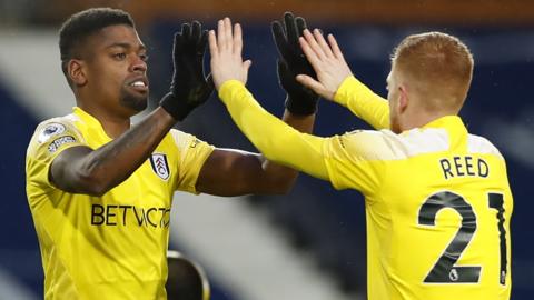 Ivan Cavaleiro celebrates with Harrison Reed