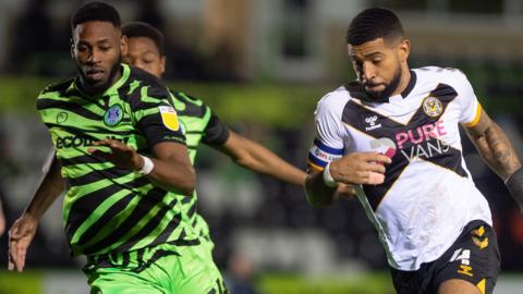 Jamille Matt in action against former Newport team-mate Joss Labadie