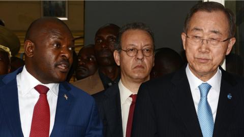 Pierre Nkurunziza, Ban Ki-moon