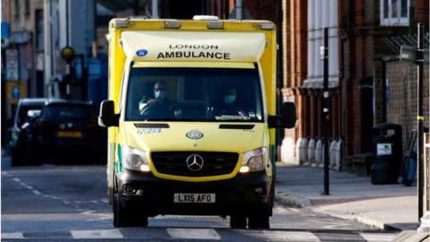 Ambulance in London street
