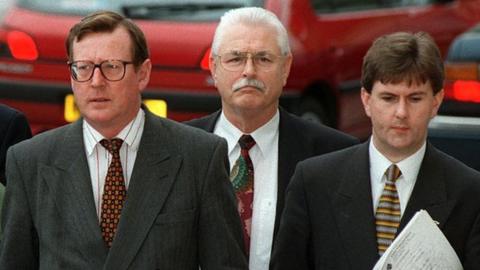David Trimble, Ken Magennis and Jeffrey Donaldson pictured in 1998