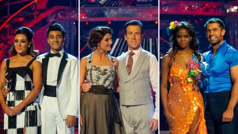 Strictly couples waiting for the result