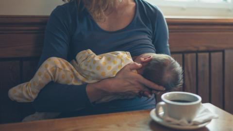Stock breastfeeding picture