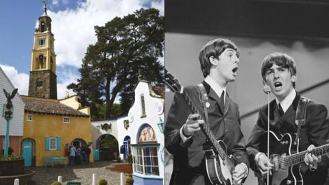 Portmeirion a'r Beatles