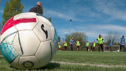 Football on the ground