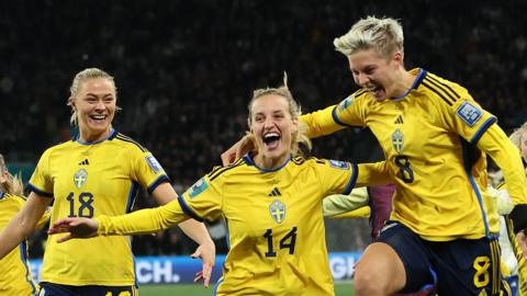 Sweden celebrate