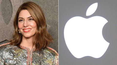 Sofia Coppola and Apple logo