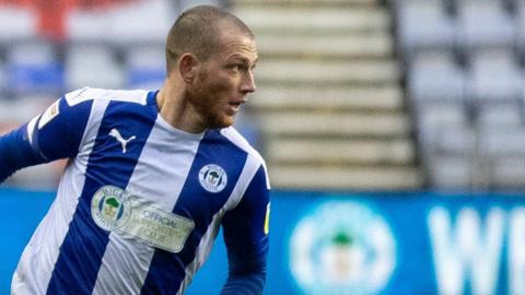 Joe Garner in action for Wigan