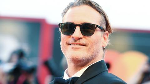 Joaquin Phoenix at the Joker premiere