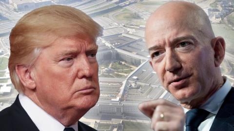 Trump and Bezos