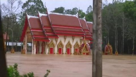 Flooded temple