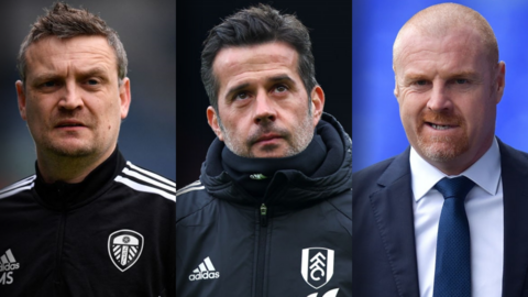 Michael Skubala, Marco Silva and Sean Dyche