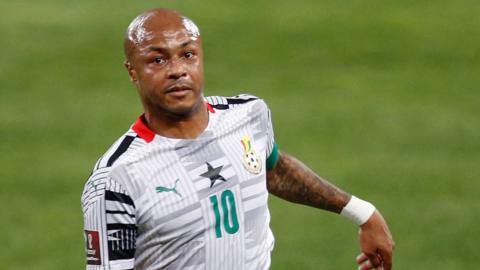 Andre Ayew in action for Ghana