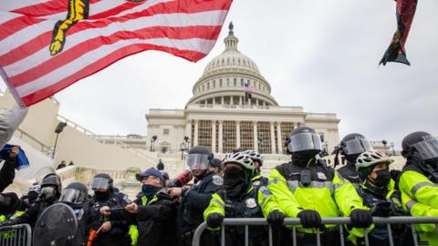 Police barricades