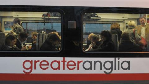 Greater Anglia train carriage.